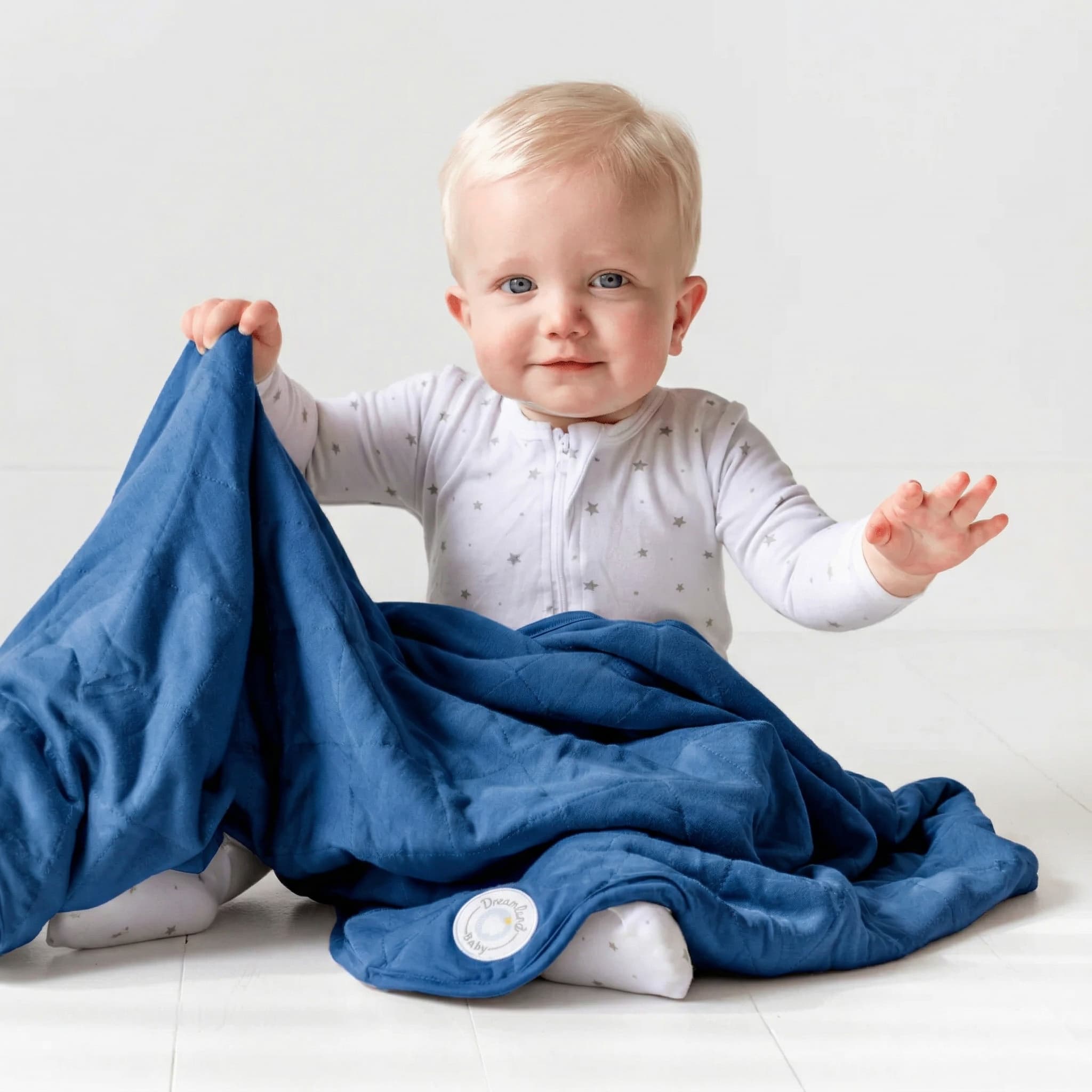 Dream Baby Blanket — Navy — generated 1