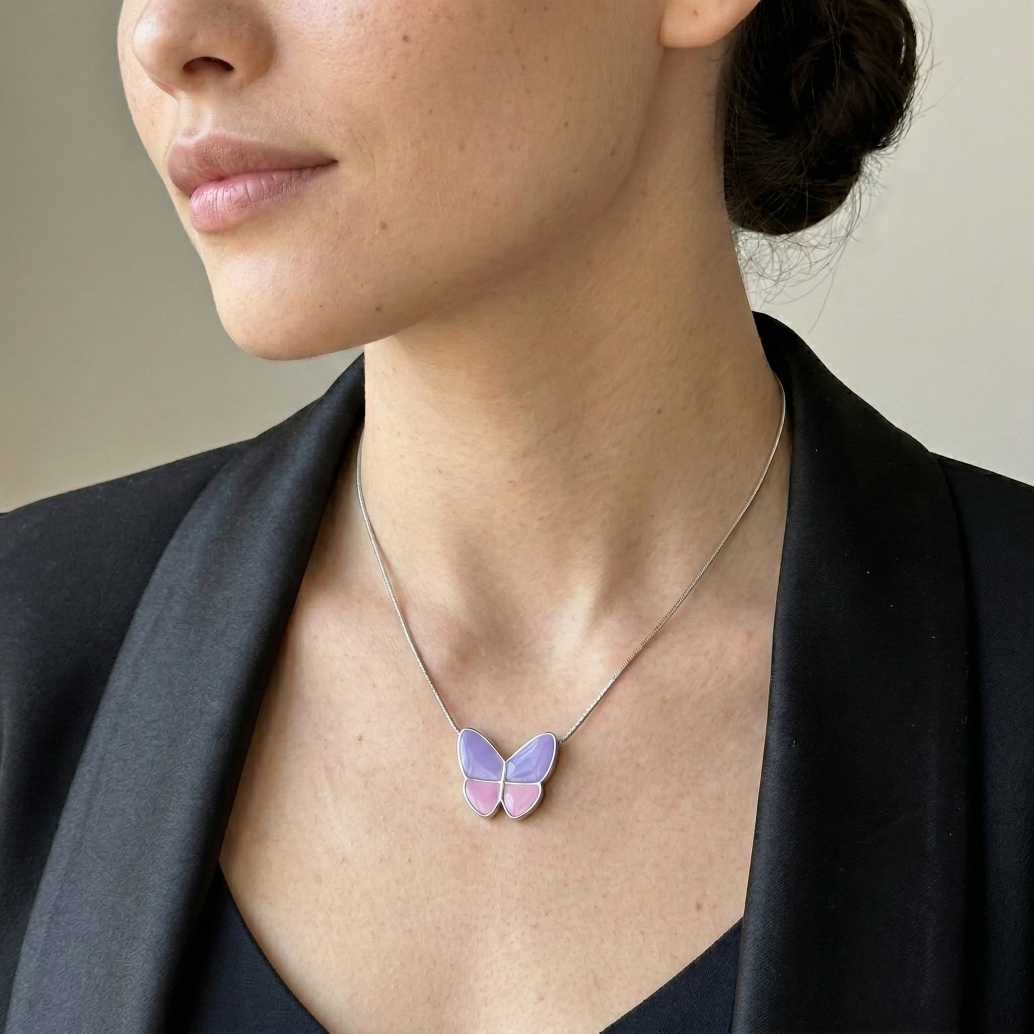 Wings of Hope Lavender Pendant — generated 1