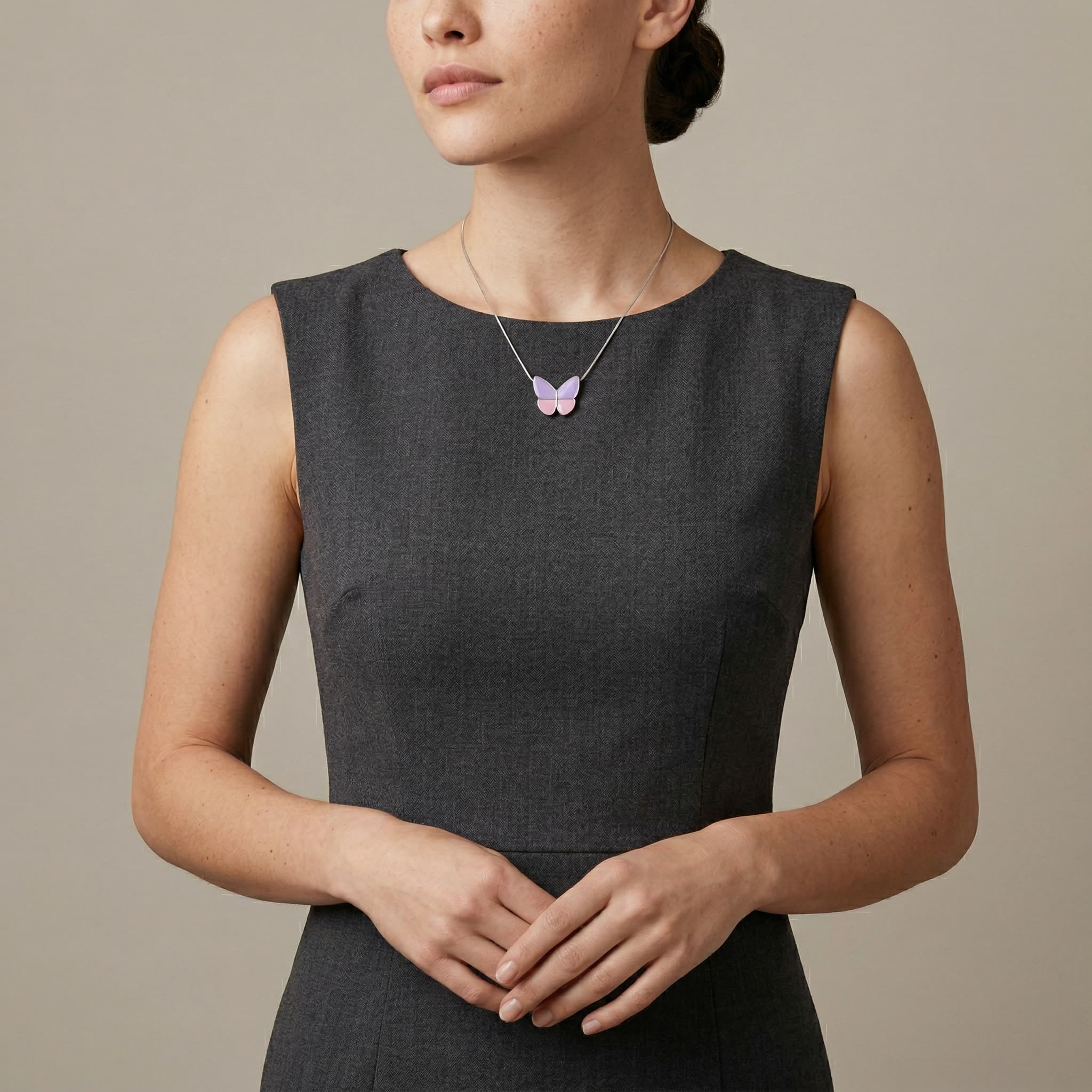 Wings of Hope Lavender Pendant — generated 2